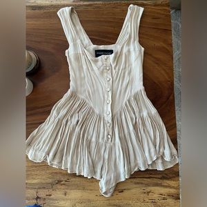 Vanessa Mooney Elisabeth romper XS ivory